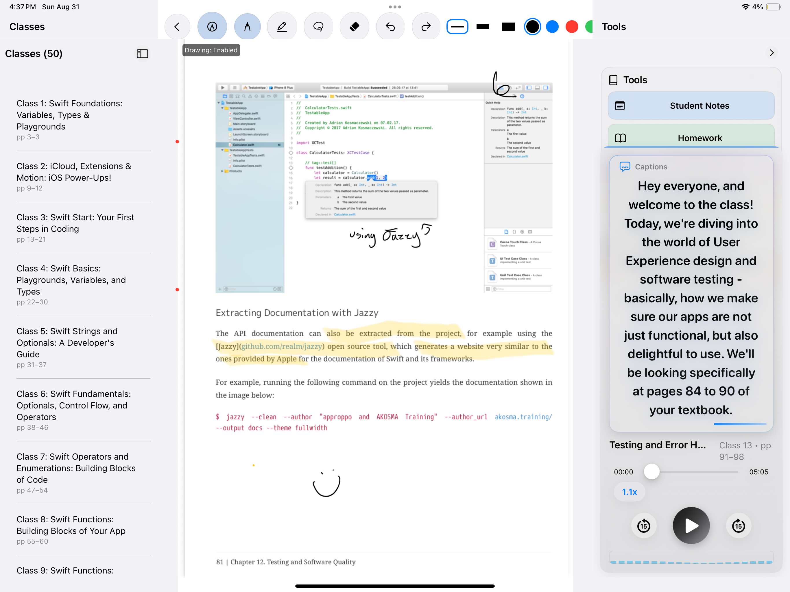 Tutorbook in action